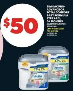 Real Canadian Superstore Similac Pro-Advance or Total Comfort Baby Formula Step 1 & 2 offer