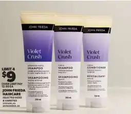 Real Canadian Superstore John Frieda Violet Crush Haircare offer