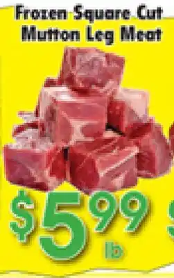 Danforth Food Market Frozen Square Cut Mutton Leg Meat offer