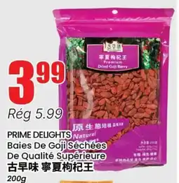 Btrust Supermarket PRIME DELIGHTS Baies De Goji Séchées offer