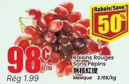 Btrust Supermarket Raisins Rouges Sans Pépins offer