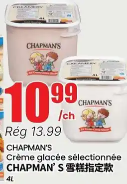 Btrust Supermarket CHAPMAN'S Crème glacée sélectionnée offer