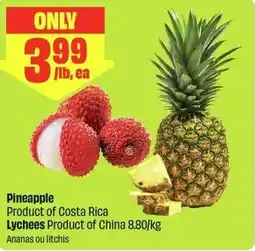 FreshCo Pineapple lychees offer