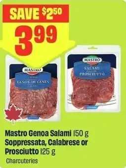 FreshCo Mastro Genoa Salami Soppressata, Calabrese or Prosciutto offer