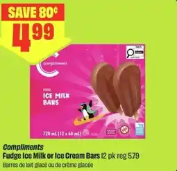 FreshCo Compliments Fudge Ice Milk or Ice Cream Bars offer