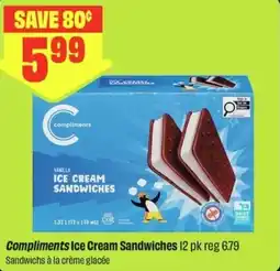 FreshCo Compliments Ice Cream Sandwiches offer