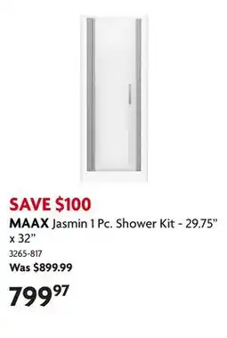 Home Hardware Jasmin 1 Pc. Shower Kit - 29.75 x 32 offer