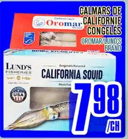 Marché Lian Tai CALMARS DE CALIFORNIE CONGELÉS offer