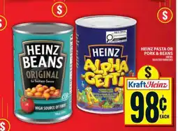 Food Basics Heinz Pasta or Pork & Beans offer