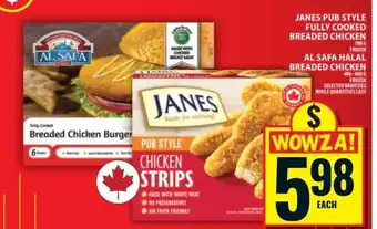 Food Basics JANES Pub Style Fully Cooked Breaded Chicken offer