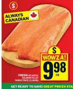 Food Basics FRESH ATLANTIC SALMON FILLET offer