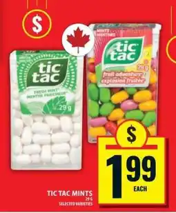 Food Basics Tic Tac Mints offer