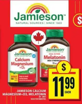 Jamieson Calcium Magnesium + D3 & Melatonin