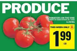 Food Basics TOMATOES ON THE VINE offer