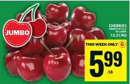 Food Basics JUMBO CHERRIES offer