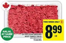 Food Basics EXTRA LEAN GROUND BEEF FAMILY PACK offer