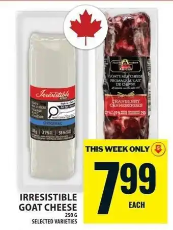 Food Basics Irresistible Goat Cheese offer