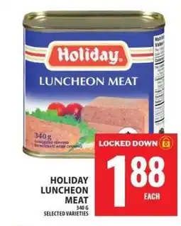 Food Basics HOLIDAY Luncheon Meat offer