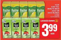 Food Basics Fuze Iced Tea, Minute Maid Juice or Juice Blends offer