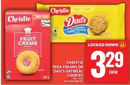 Food Basics CHRISTIE PEEK FREANS OR DAD’S OATMEAL COOKIES offer
