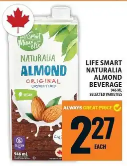 Food Basics LIFE SMART NATURALIA ALMOND BEVERAGE offer