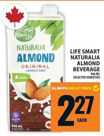 Food Basics LIFE SMART NATURALIA ALMOND BEVERAGE offer