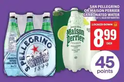Food Basics San Pellegrino or Maison Perrier Carbonated Water offer