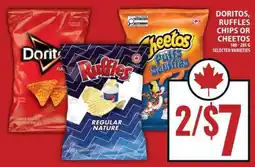 Food Basics Doritos, Ruffles Chips or Cheetos offer