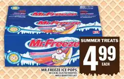 Food Basics Mr. Freeze Ice Pops offer