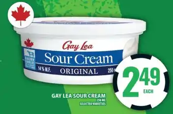 Food Basics GAY LEA SOUR CREAM offer