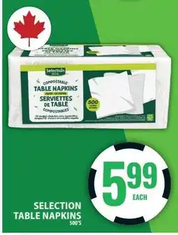 Food Basics SELECTION TABLE NAPKINS offer