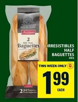 Food Basics IRRESISTIBLES HALF BAGUETTES offer