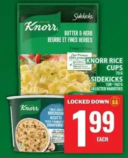 Food Basics Knorr Rice Cups & Sidekicks offer