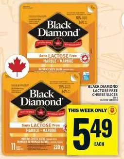 Food Basics Black Diamond Lactose Free Cheese Slices offer