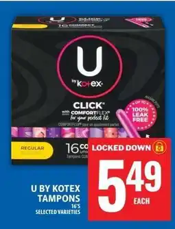 Food Basics U by Kotex Tampons offer