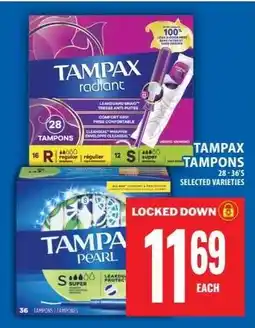 Food Basics Tampax Tampons offer