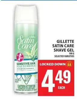 Food Basics Gillette Satin Care Shave Gel offer