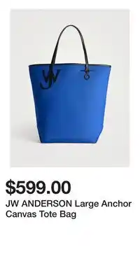 Holt Renfrew JW ANDERSON Large Anchor Canvas Tote Bag offer