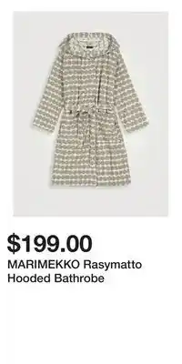 Holt Renfrew MARIMEKKO Rasymatto Hooded Bathrobe offer