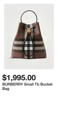 Holt Renfrew BURBERRY Small Tb Bucket Bag offer