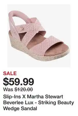 TSC Stores Slip-Ins X Martha Stewart Beverlee Lux - Striking Beauty Wedge Sandal offer