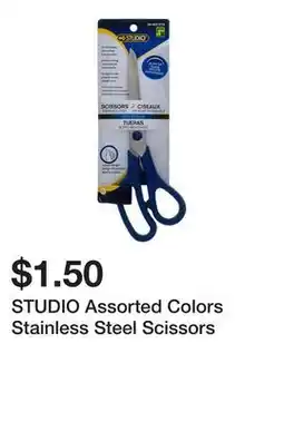 Dollarama STUDIO Assorted Colors Stainless Steel Scissors offer
