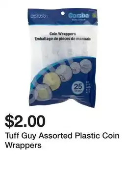 Dollarama Tuff Guy Assorted Plastic Coin Wrappers offer