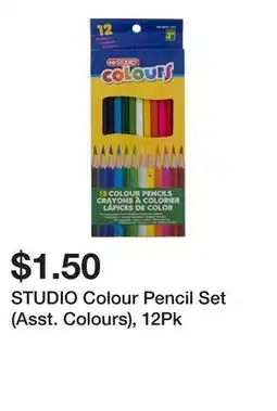 Dollarama STUDIO Colour Pencil Set (Asst. Colours) offer