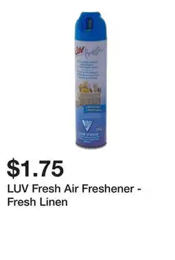 Dollarama LUV Fresh Air Freshener - Fresh Linen offer