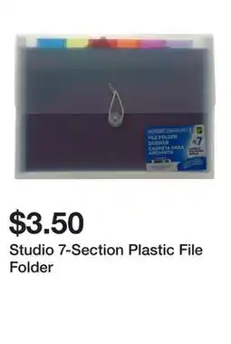 Dollarama Studio 7-Section Plastic File Folder offer