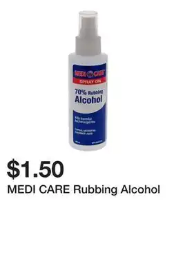 Dollarama MEDI CARE Rubbing Alcohol offer