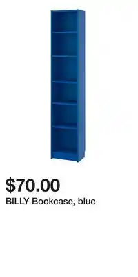 IKEA BILLY Bookcase, blue offer