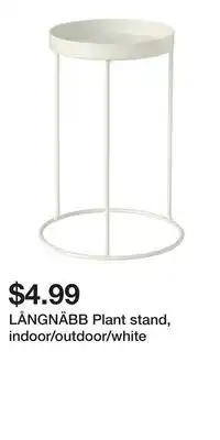 IKEA LÅNGNÄBB Plant stand, indoor/outdoor/white offer