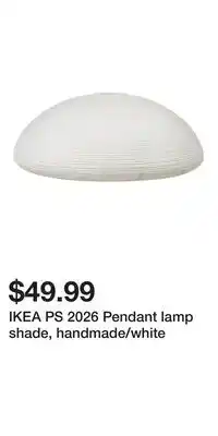 IKEA IKEA PS 2026 Pendant lamp shade, handmade/white offer